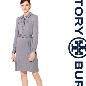 Tory Burch Gray Long Sleeve Dress